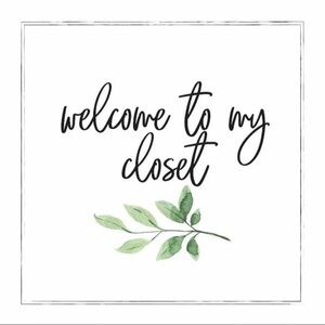 Welcome to my closet!